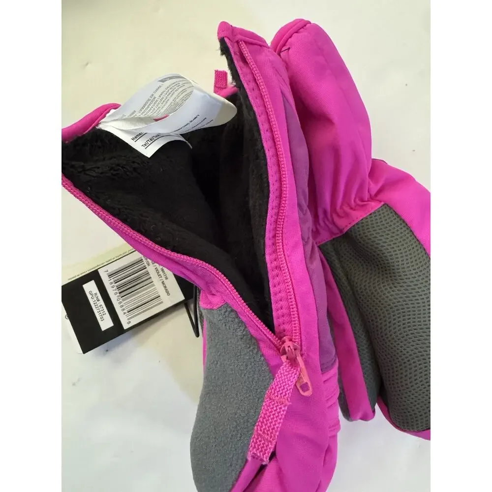 NWT HEAD Jr. Ski Mittens Insulated Pink Child Small Ages 4 to 6 Zip #7409